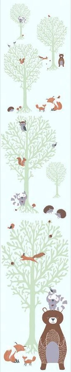 A.S. Creation PAPIER PEINT ANIMAUX DANS LA FORET - Vert Marron Grijs Wit - Papier Peint Chambre D'enfant - AS Creation Little Love 1 A.S. Creation PAPIER PEINT ANIMAUX DANS LA FORET - Vert Marron Grijs Wit - Papier Peint Chambre D'enfant - AS Creation Little Love