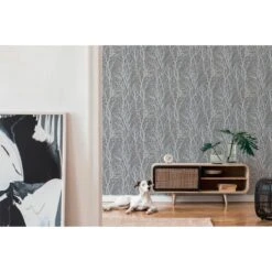 A.S. Creation New Life | 300943 | Papier Peint Intissé Floral | 0.53 M X 10.05 M | Argent -A.S. Creation Soldes 300943 5