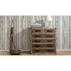 A.S. Creation Authentic Walls 2 | 302581 | Papier Peint Bois Intissé | 0.53 M X 10.05 M | Gris -A.S. Creation Soldes 302581 3