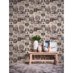 A.S. Creation Il Decoro | 334803 | Papier Peint Papier Vintage | 0.53 M X 10.05 M | Gris