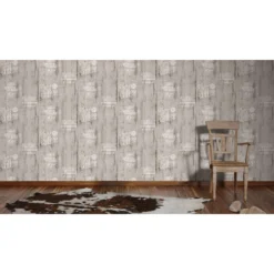 A.S. Creation Simply Decor | 334814 | Papier Peint Papier Imitation Bois | 0.53 M X 10.05 M | Gris -A.S. Creation Soldes 334814 3