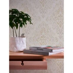 A.S. Creation Jette 4 | 339244 | Papier Peint Intissé Baroque | 0.53 M X 10.05 M | Beige -A.S. Creation Soldes 339244 5