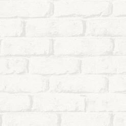 A.S. Creation Boys & Girls 6 | 343011 | Papier Peint Imitation Brique Pierre En Papier | Blanc