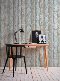 A.S. Creation Elements | 361191 | Papier Peint Bois Intissé | 0.53 M X 10.05 M | Bleu -A.S. Creation Soldes 361191 5 scaled