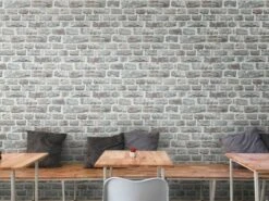 A.S. Creation Elements | 361403 | Papier Peint Intissé Pierre Brique | 0.53 M X 10.05 M | Gris -A.S. Creation Soldes 361403 2