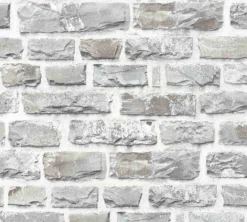 A.S. Creation Elements | 361403 | Papier Peint Intissé Pierre Brique | 0.53 M X 10.05 M | Gris -A.S. Creation Soldes 361403 4 scaled