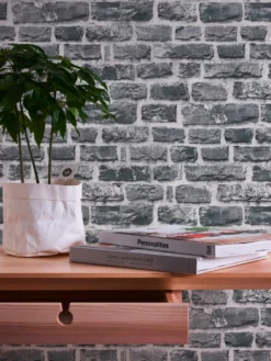 A.S. Creation Elements | 361404 | Papier Peint Intissé Pierre Brique | 0.53 M X 10.05 M | Gris -A.S. Creation Soldes 361404 6 scaled