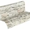 A.S. Creation Elements | 363702 | Papier Peint Intissé Pierre Brique | 0.53 M X 10.05 M | Gris