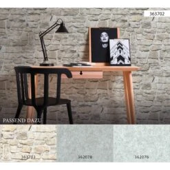 A.S. Creation Elements | 363702 | Papier Peint Intissé Pierre Brique | 0.53 M X 10.05 M | Gris -A.S. Creation Soldes 363702 8