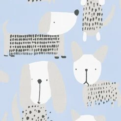 A.S. Creation Boys & Girls 6 | 367551 | Papier Peint Animaux Papier | 0.53 M X 10.05 M | Bleu