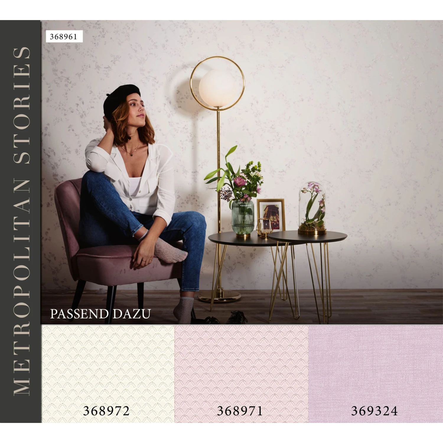 A.S. Creation Metropolitan Stories | 368961 | Papier Peint Intissé Floral | 0.53 M X 10.05 M | écru 12 A.S. Creation Metropolitan Stories | 368961 | Papier Peint Intissé Floral | 0.53 M X 10.05 M | écru – Image 12