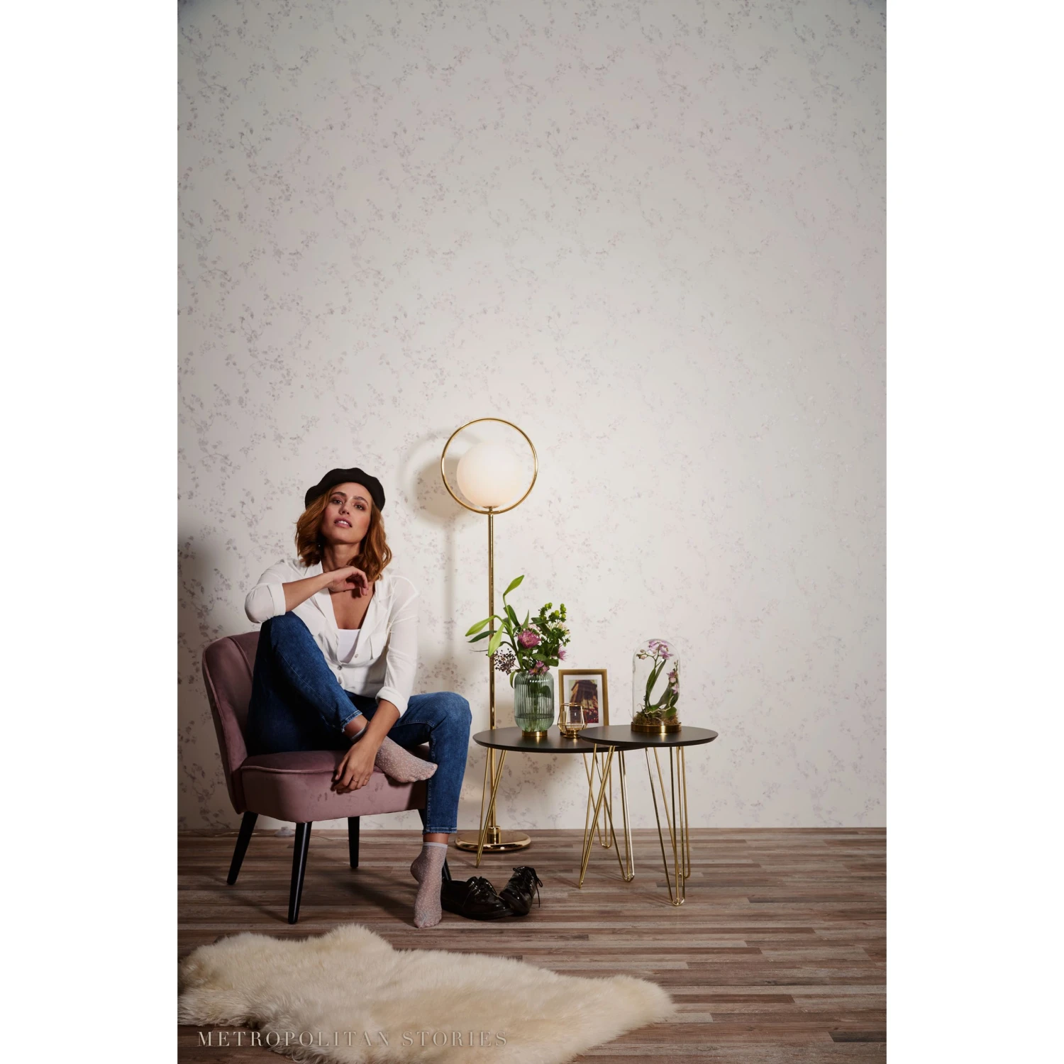 A.S. Creation Metropolitan Stories | 368961 | Papier Peint Intissé Floral | 0.53 M X 10.05 M | écru 5 A.S. Creation Metropolitan Stories | 368961 | Papier Peint Intissé Floral | 0.53 M X 10.05 M | écru – Image 5