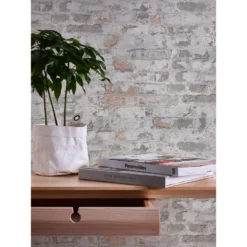 A.S. Creation Elements | 369292 | Papier Peint Intissé Pierre Brique | 0.53 M X 10.05 M | Gris -A.S. Creation Soldes 369292 3