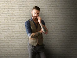 A.S. Creation Elements | 374141 | Papier Peint Intissé Pierre Brique | 0.53 M X 10.05 M | Gris -A.S. Creation Soldes 374141 5 scaled