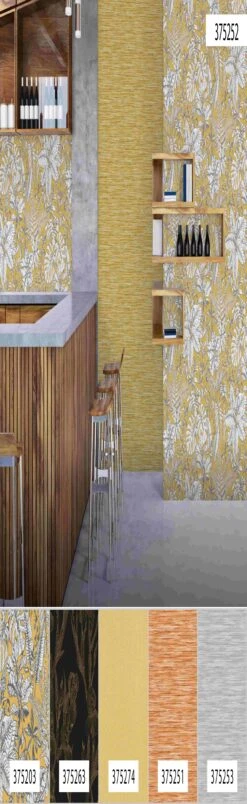 A.S. Creation Daniel Hechter 6 | 375252 | Papier Peint Intissé Vintage | 0.53 M X 10.05 M | Jaune -A.S. Creation Soldes 375252 8