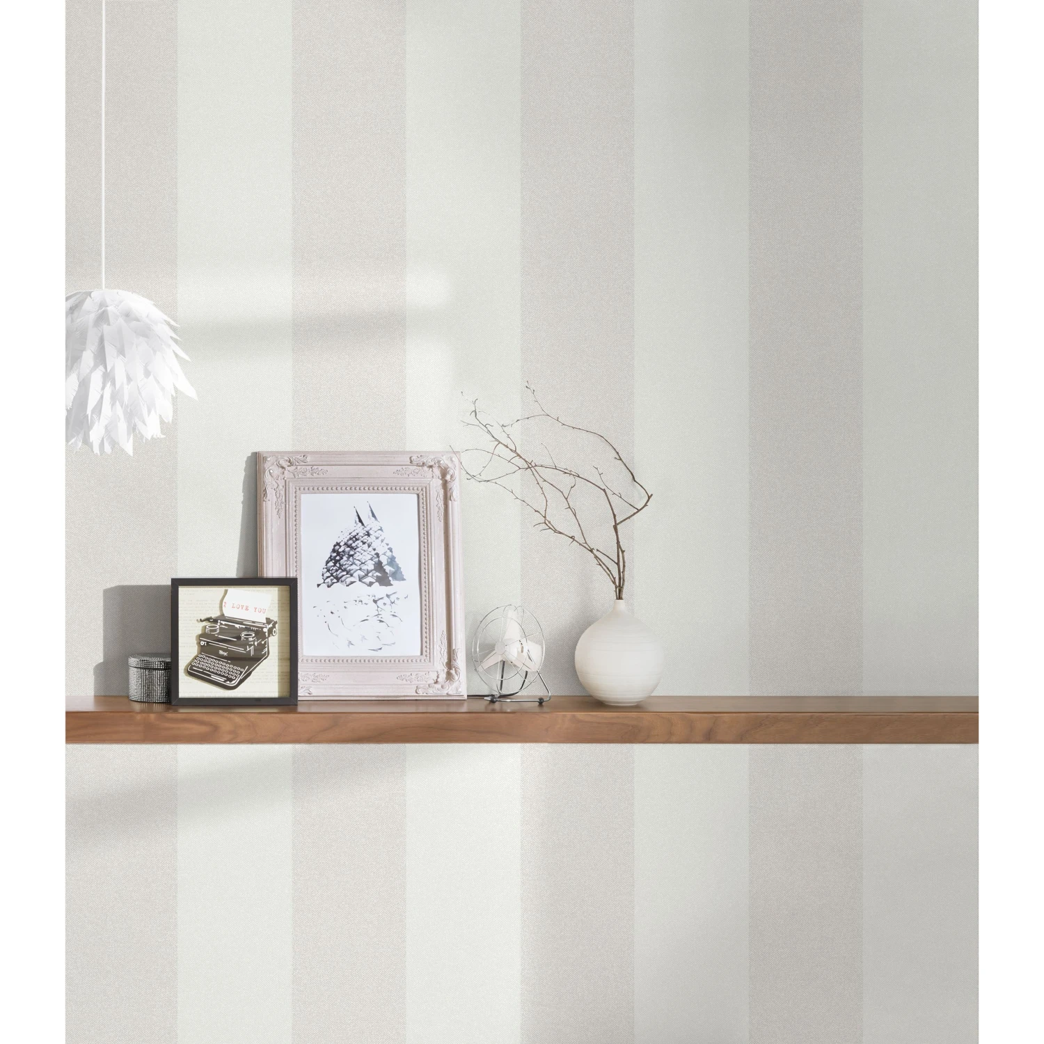 A.S. Creation New Elegance | 375541 | Papier Peint Intissé à Rayures | 0.53 M X 10.05 M | Beige 2 A.S. Creation New Elegance | 375541 | Papier Peint Intissé à Rayures | 0.53 M X 10.05 M | Beige – Image 2