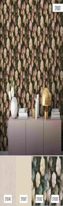 A.S. Creation History Of Art | 376501 | Papier Peint Intissé Floral | 0.53 M X 10.05 M | Rose -A.S. Creation Soldes 376501 6 scaled