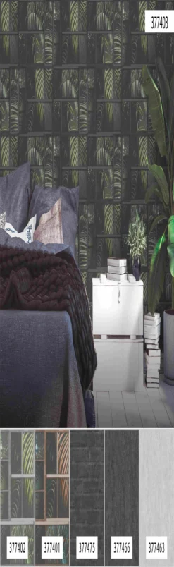 A.S. Creation Industrial | 377403 | Papier Peint Intissé Floral | 0.53 M X 10.05 M | Gris -A.S. Creation Soldes 377403 6 scaled