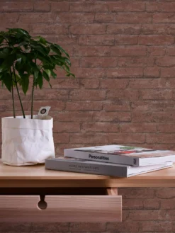 A.S. Creation Industrial | 377472 | Papier Peint Intissé Pierre Brique | 0.53 M X 10.05 M | Marron -A.S. Creation Soldes 377472 3 scaled