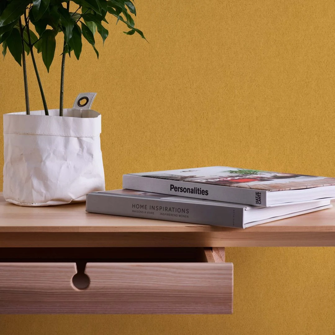 A.S. Creation Papier Peint Uni Jaune - Papier Peint Intissé Uni - A.S. Création 5 A.S. Creation Papier Peint Uni Jaune - Papier Peint Intissé Uni - A.S. Création – Image 5