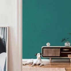 A.S. Creation Papier Peint Uni Turquoise Bleu - Papier Peint Intissé Uni A.S. Création