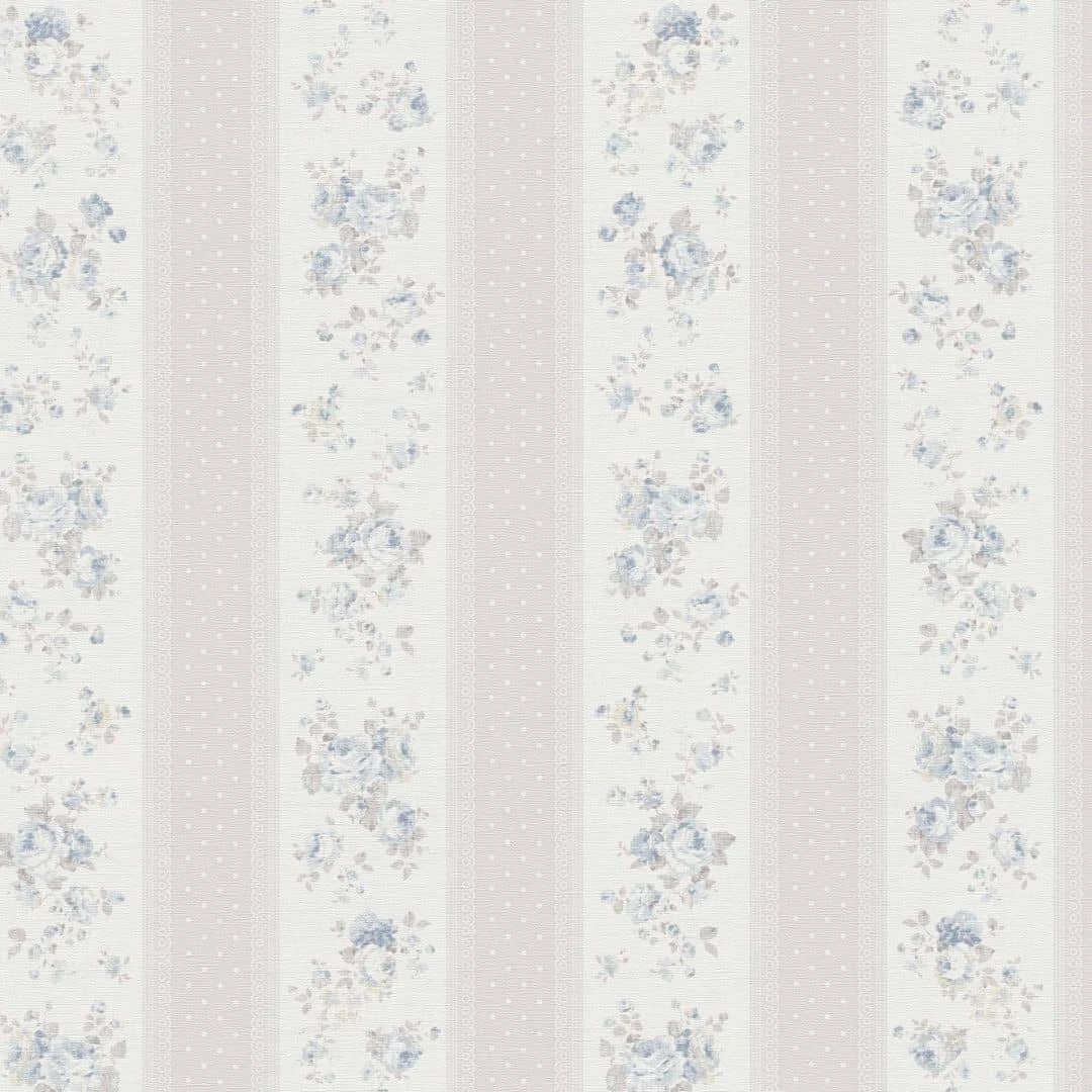 A.S. Creation Papier Peint Floral Gris Blanc - Papier Peint Intissé Maison De Campagne A.S. Création - Mat Et Légèrement Structuré 3 A.S. Creation Papier Peint Floral Gris Blanc - Papier Peint Intissé Maison De Campagne A.S. Création - Mat Et Légèrement Structuré – Image 3