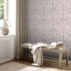 A.S. Creation Papier Peint Floral Rose Gris - Papier Peint Intissé Maison De Campagne A.S. Création - Mat Légèrement Structuré 7 A.S. Creation Papier Peint Floral Rose Gris - Papier Peint Intissé Maison De Campagne A.S. Création - Mat Légèrement Structuré -A.S. Creation Soldes 390752 2