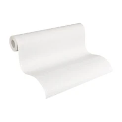 A.S. Creation Meistervlies | 570215 | Papier Peint Intissé à Rayures | 0.53 M X 10.05 M | Blanc