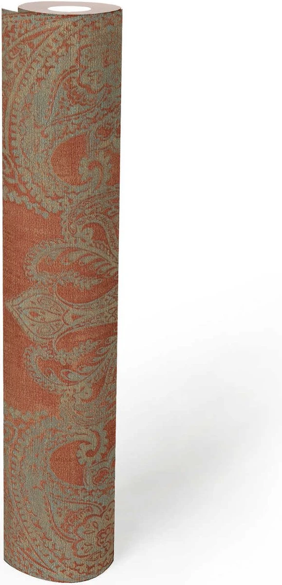 A.S. Creation AS Creation Metropolitan Stories 3 - PAPIER PEINT BAROQUE CLASSIQUE - Orange Turquoise Gris Or - 1005 X 53 Cm 5 A.S. Creation AS Creation Metropolitan Stories 3 - PAPIER PEINT BAROQUE CLASSIQUE - Orange Turquoise Gris Or - 1005 X 53 Cm – Image 5