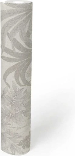 A.S. Creation PAPIER PEINT FLEURS ET FEUILLES | Botanique - Blanc Gris Argent - AS Création Metropolitan Stories 3 -A.S. Creation Soldes 580x1200 5
