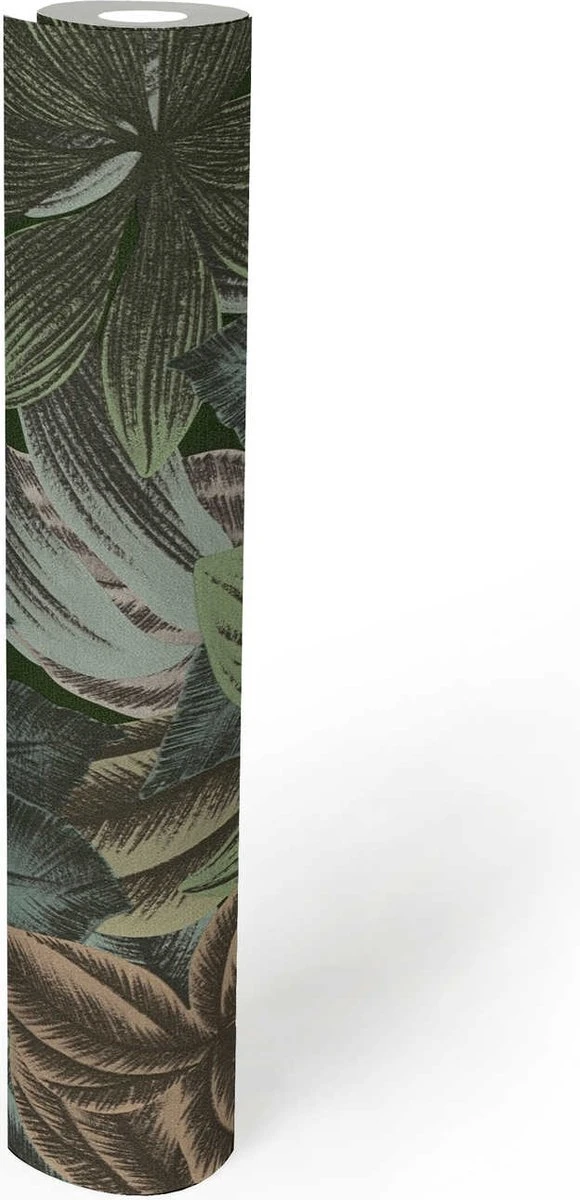 A.S. Creation AS Creation Metropolitan Stories 3 - PAPIER PEINT FEUILLES EXOTIQUES - Vert Gris Beige - 1005 X 53 Cm 4 A.S. Creation AS Creation Metropolitan Stories 3 - PAPIER PEINT FEUILLES EXOTIQUES - Vert Gris Beige - 1005 X 53 Cm – Image 4