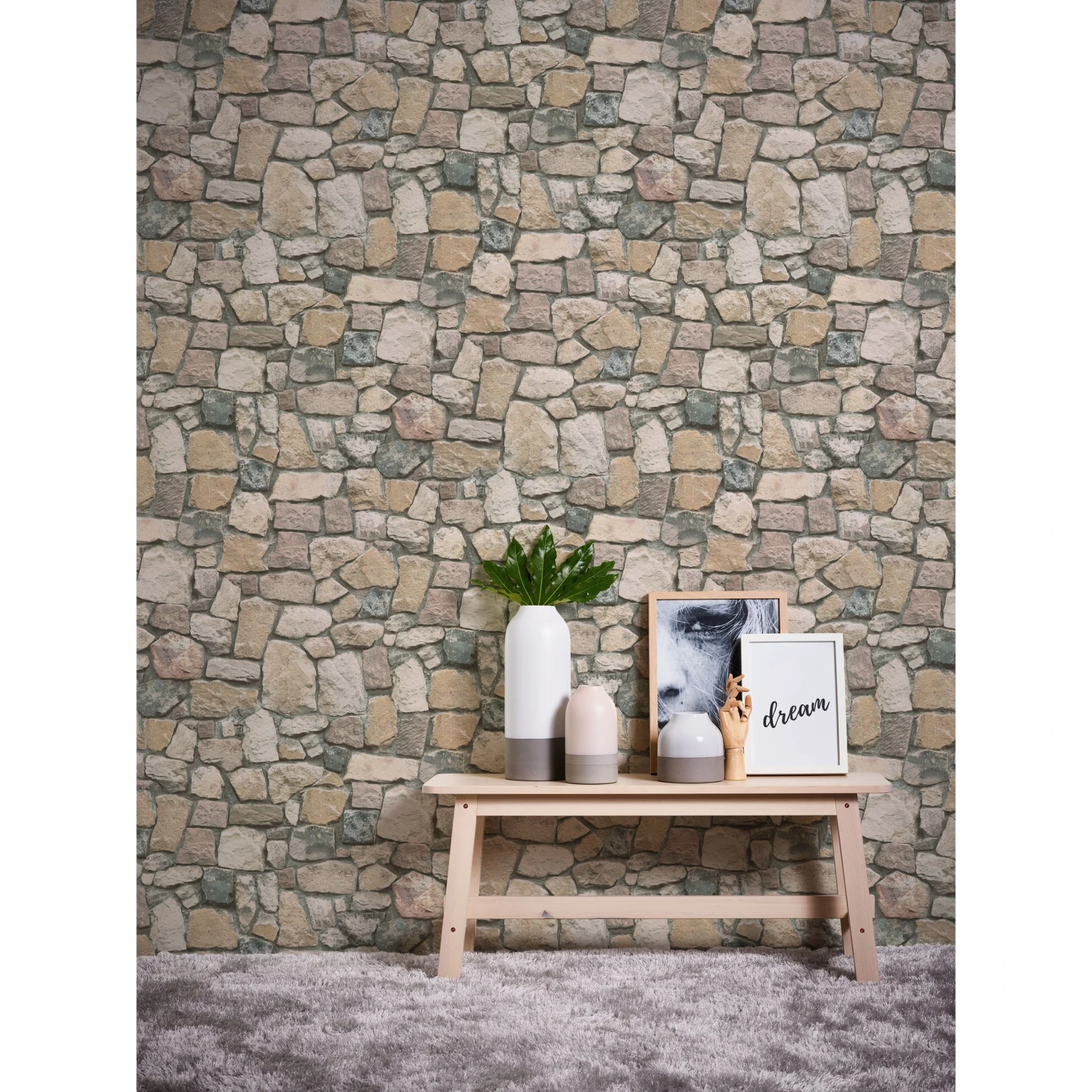 A.S. Creation Il Decoro | 692412 | Papier Peint Imitation Brique Pierre En Papier | Marron 3 A.S. Creation Il Decoro | 692412 | Papier Peint Imitation Brique Pierre En Papier | Marron – Image 3