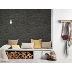 A.S. Creation Elements | 707123 | Papier Peint Intissé Pierre Brique | 0.53 M X 10.05 M | Gris -A.S. Creation Soldes 707123 8