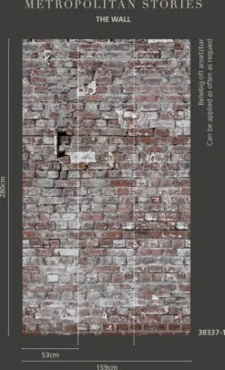 A.S. Creation AS Creation Metropolitan Stories "The Wall" - PAPIER PEINT PHOTO MUR DE BRIQUE - 1,59 X 2,80 Mètres - Motif Répétable 10 A.S. Creation AS Creation Metropolitan Stories "The Wall" - PAPIER PEINT PHOTO MUR DE BRIQUE - 1,59 X 2,80 Mètres - Motif Répétable -A.S. Creation Soldes 730x1200 3