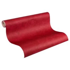 A.S. Creation Il Decoro | 758453 | Papier Peint Papier Uni | 0.53 M X 10.05 M | Rouge