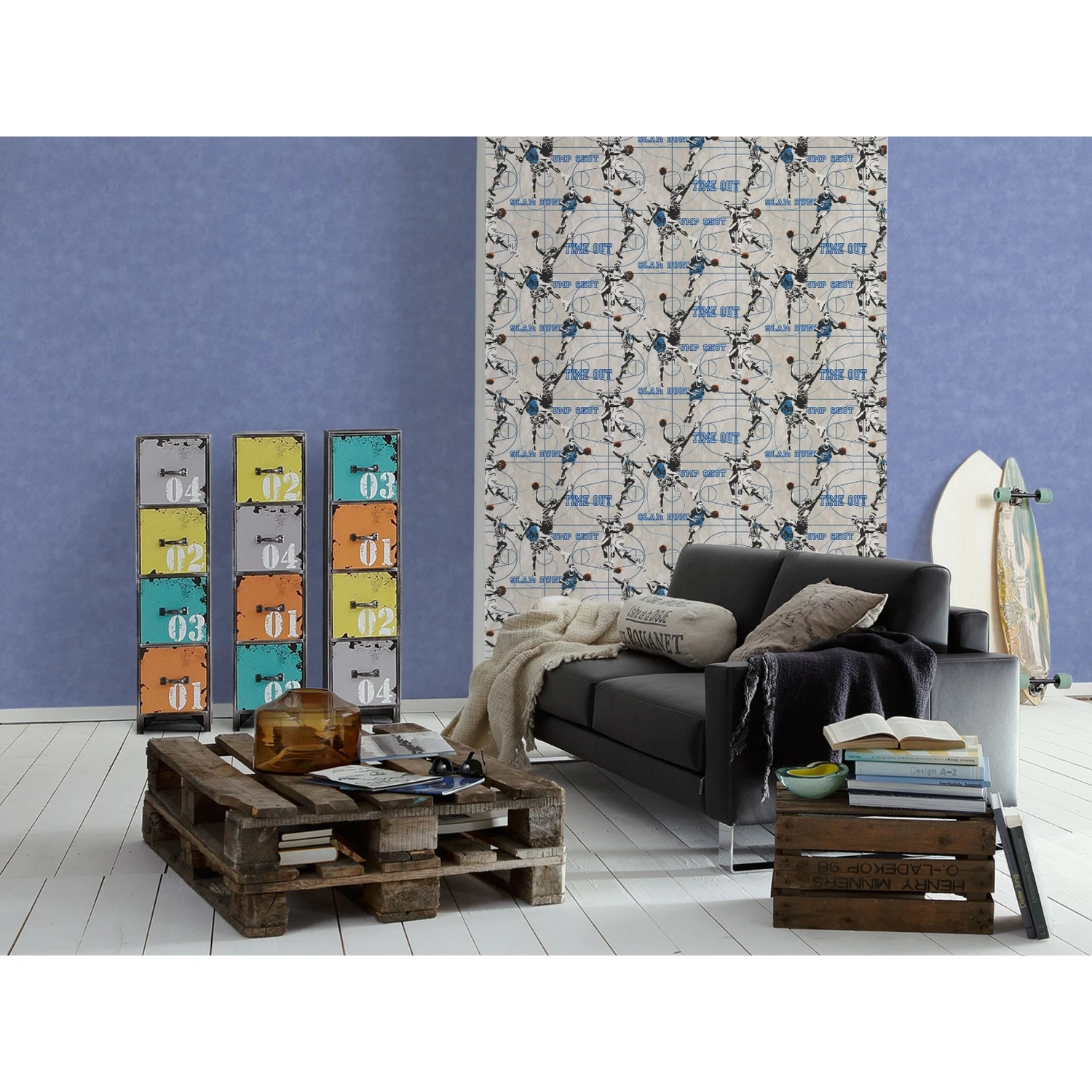 A.S. Creation Boys & Girls 6 | 758484 | Papier Peint Papier Uni | 0.53 M X 10.05 M | Bleu 2 A.S. Creation Boys & Girls 6 | 758484 | Papier Peint Papier Uni | 0.53 M X 10.05 M | Bleu – Image 2