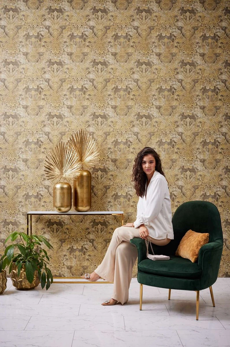 A.S. Creation AS Creation Metropolitan Stories 3 - PAPIER PEINT CLASSIQUE BAROQUE - Brun Beige Or Jaune - 1005 X 53 Cm 11 A.S. Creation AS Creation Metropolitan Stories 3 - PAPIER PEINT CLASSIQUE BAROQUE - Brun Beige Or Jaune - 1005 X 53 Cm – Image 11