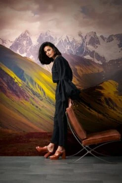 A.S. Creation AS Creation Metropolitan Stories "The Wall" - PAPIER PEINT PHOTO MONTAGNES AU COUCHER DU SOLEIL - 3,71 X 2,80 Mètres -A.S. Creation Soldes 800x1200 3