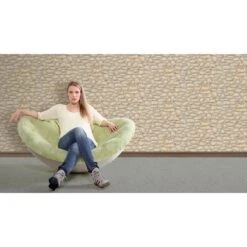 A.S. Creation Il Decoro | 834515 | Papier Peint Imitation Brique Pierre En Papier | écru -A.S. Creation Soldes 834515 2