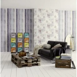 A.S. Creation Elements | 855060 | Papier Peint Bois Intissé | 0.53 M X 10.05 M | Bleu -A.S. Creation Soldes 855060 3