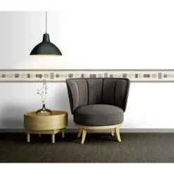 A.S. Creation Only Borders 9 | 893017 | Frise Murale Adhésive | 0.13 M X 5 M | Beige -A.S. Creation Soldes 893017 2