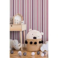 A.S. Creation Boys & Girls 6 | 898319 | Papier Peint à Rayures Papier | 0.53 M X 10.05 M | Rose -A.S. Creation Soldes 898319 4