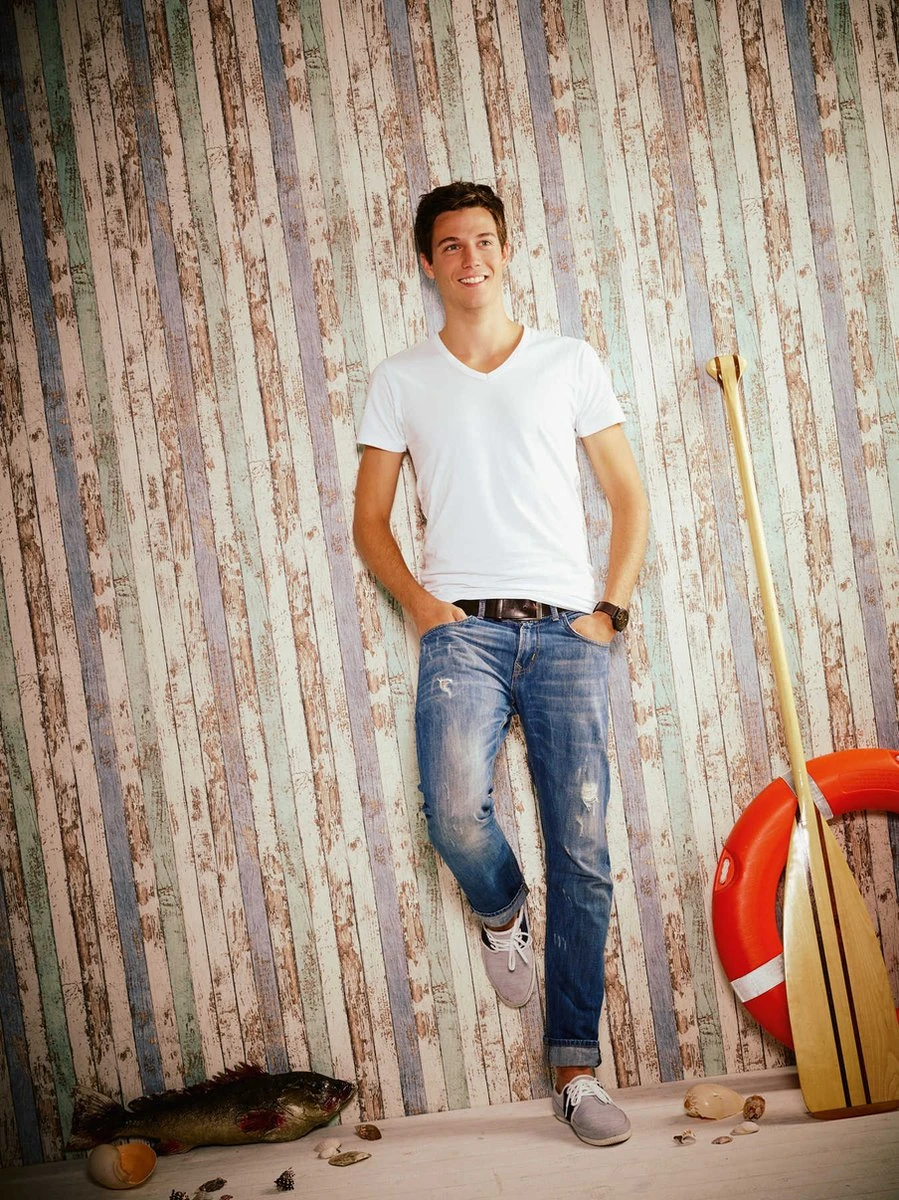 A.S. Creation AS Création Elements - PAPIER PEINT ALTÉRÉ RÉCUPÉRATION - Blanc Marron Bleu Menthe - 1005 X 53 Cm 7 A.S. Creation AS Création Elements - PAPIER PEINT ALTÉRÉ RÉCUPÉRATION - Blanc Marron Bleu Menthe - 1005 X 53 Cm – Image 7