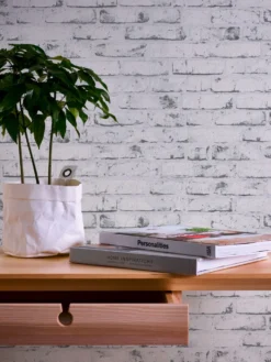 A.S. Creation Elements | 907837 | Papier Peint Intissé Pierre Brique | 0.53 M X 10.05 M | Gris -A.S. Creation Soldes 907837 2