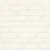 A.S. Creation Elements | 907851 | Papier Peint Intissé Pierre Brique | 0.53 M X 10.05 M | Blanc