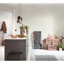 A.S. Creation Elements | 907851 | Papier Peint Intissé Pierre Brique | 0.53 M X 10.05 M | Blanc -A.S. Creation Soldes 907851 6