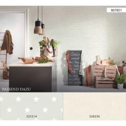 A.S. Creation Elements | 907851 | Papier Peint Intissé Pierre Brique | 0.53 M X 10.05 M | Blanc -A.S. Creation Soldes 907851 8