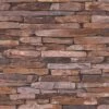 A.S. Creation Elements | 914217 | Papier Peint Intissé Pierre Brique | 0.53 M X 10.05 M | Marron