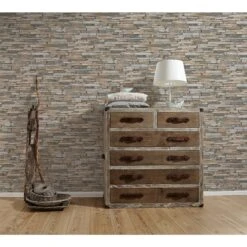 A.S. Creation Elements | 914217 | Papier Peint Intissé Pierre Brique | 0.53 M X 10.05 M | Marron -A.S. Creation Soldes 914217 4