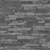 A.S. Creation Elements | 914224 | Papier Peint Intissé Pierre Brique | 0.53 M X 10.05 M | Gris